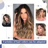 LaaVoo Invisible Tape in Hair Extensions Human Hair Ombre Dark Brown to Medium Brown Mix Golden Brown Remy Human Hair Tape in Extensions Thick End for Long Hair 22 Inch 50g 20pcs