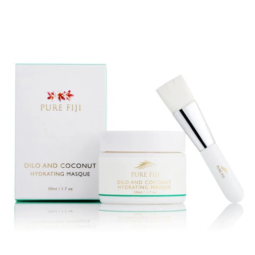 PURE FIJI Dilo & Coconut Hydrating Face Mask: Deep Moisture Skincare Mask for Hydrated, Radiant Skin | Beauty Products for Nourishing and Hydrating Your Face (1.7oz/50ml)