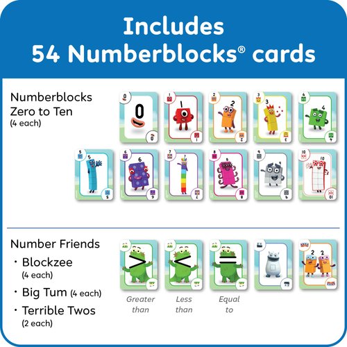hand2mind Numberblocks Playing Cards, Card Games for Kids, Kindergarten Math Games, Deck of Cards Themed, Number Toys, Preschool Learning Activities, Educational Games, Stocking Stuffers for Kids 3-5