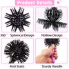 INVODA 3D Round Hair Brushes for Women Blow Drying Detangling Hairbrush 360 Degree Styling Hair Brush for Thick Curly Hair Circle Hair Comb for Wet and Dry Hair (2 PCS)