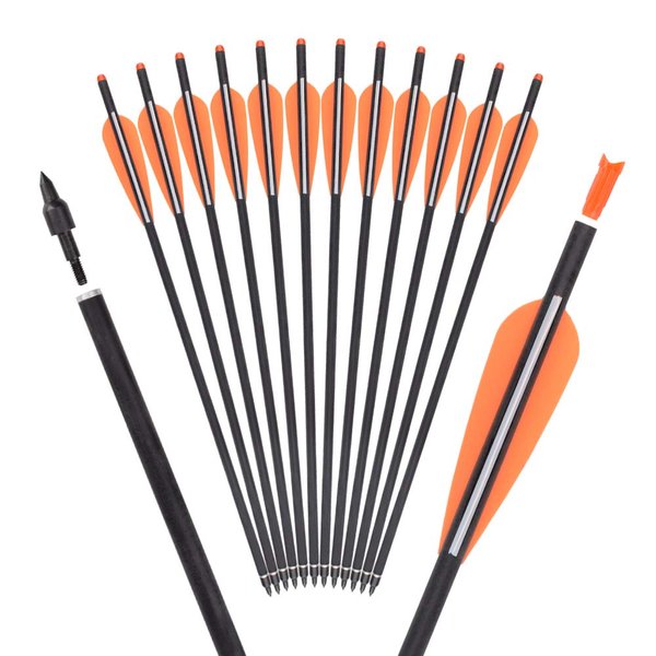 szeo Crossbow Bolts 22 inch Bio Crossbow Arrows with Moon Nocks and Removable Tips (Pack of 12)