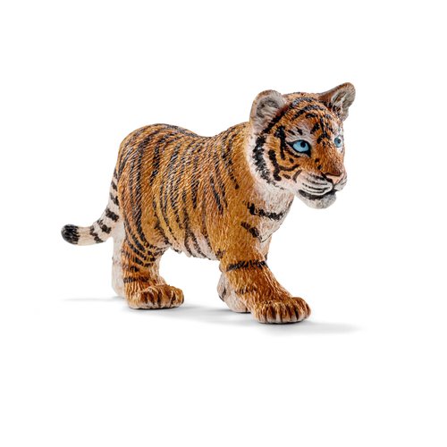 Schleich Wild Life, Animal Figurine, Animal Toys for Boys and Girls 3-8 years old, Tiger Cub, Ages 3+