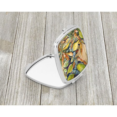Caroline's Treasures JMK1248SCM Jubilee Crabs Compact Mirror Decorative Travel Makeup Mirror for Women Girls Gifts Pocket Makeup Mirror Folding Handheld