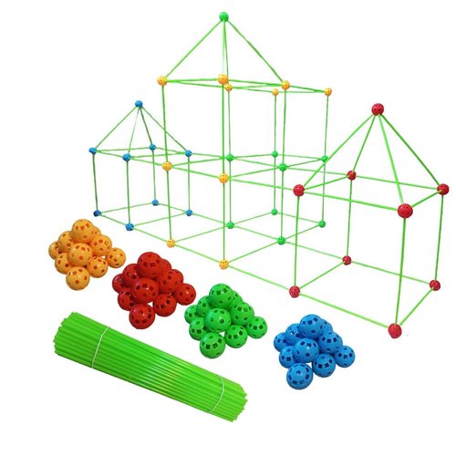 HWL Brand Structure Building Kit – 155 Pieces Building Toys-Stem Toys for 3 to 15 Years Boys and Girls. Kids Toys Indoor & Outdoor. Sturdy Kit to Build Small forts and Structures.