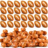 Civaner 100 Packs Mini Football Sports Stress Ball Small Foam Footballs, 1.18 inch Brown