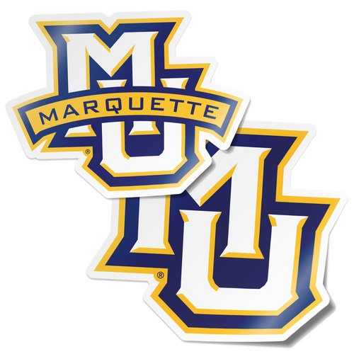 Desert Cactus Marquette University Stickers Golden Eagles MU Vinyl Decal Laptop Water Bottle Car Scrapbook (4 Inch Set V1)
