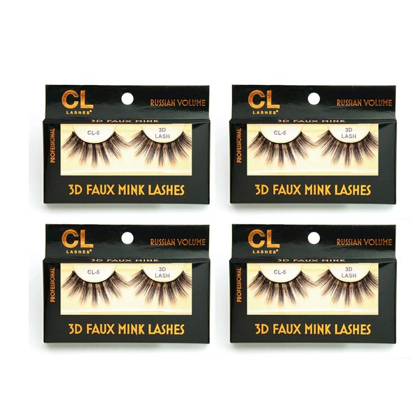 CL 3D Faux Mink Lashes (4packs) (#5)