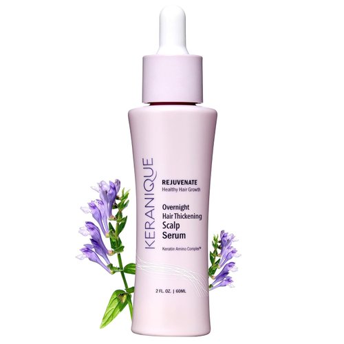 Keranique Overnight Hair Serum - Improves Growth Conditions for Thinning Hair - Hydrates Frizzy a...