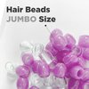 DONNA Glow in The Dark Hair Beads, Beads Jewelry Making Kit DIY Hair Braiding Jumbo Size LARVANDER