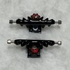 LEEFAI Pro Fingerboard Trucks 32mm/34mm/36mm Monster Trucks with Hardware-Color and Size (36mm,Black)