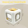 UPJAYEEK Montessori Busy Cube for Toddlers 1-3, Travel Sensory Toys for Babies, Educational Puzzle Activity Cube, Early Learning and Development Fine Motor Skills Baby Gifts