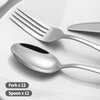 24-piece Forks and Spoons Silverware Set, Amafox Food Grade Stainless Steel Flatware Cutlery Set for Home, Kitchen and Restaurant, Spoons and Forks Set, Dinner forks Mirror Polished, Dishwasher Safe