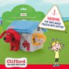 Clifford® Cozy House Puzzle Toys for Dogs | Hide and Seek Mentally Stimulating Toys for Dogs | 7.9" Plush Dog Toy, Extra Characters, Squeakers, Crazy Crinkle Fun