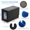 SANZIE Card Deck Box for MTG Commander Deck Box with 2 Toploaders 35PT fits 260+ Single Sleeved Trading Cards TCG Deck Box for Magic Game Cards (Black&Blue)