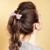 HINZIC 4Pcs Pink and Lace Hair Clips, Cute Bow Alligator Clips Pink Peach Hair Flower Pendant Barrettes Halloween Rave Christmas Wedding Prom Birthday Decoration for Teen Women Thin Hair