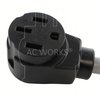 AC WORKS Electric Vehicle Charging Adapter for Tesla Use (L15-20 20A 250V 3-Phase to Tesla)