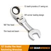 GEARWRENCH Stubby Flex Head Ratcheting Combination Wrench - 9552