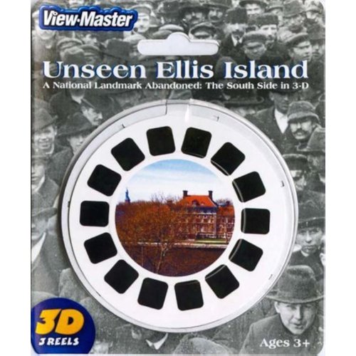 3D Viewer Reels Unseen Ellis Island New York - ViewMaster 3 Reel Set