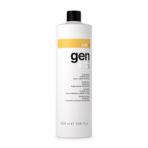 GENUS Purity Purifying Shampoo - Anti-Dandruff Hair Shampoo, Sage, Thyme, Soothing for Scalp Health - 1000ml
