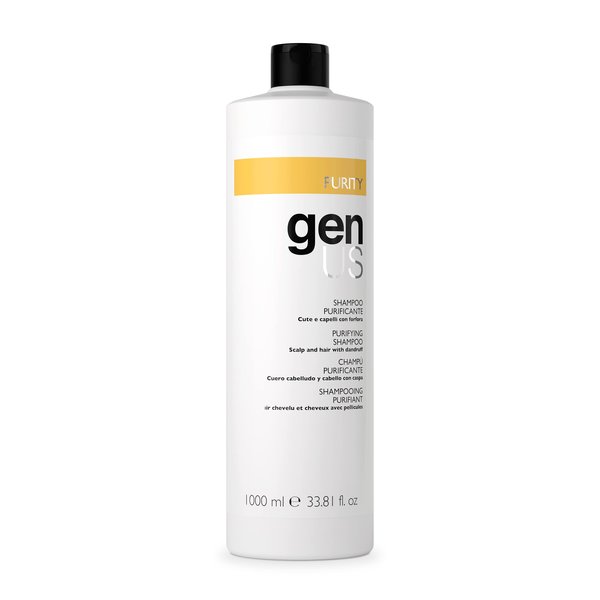 GENUS Purity Purifying Shampoo - Anti-Dandruff Hair Shampoo, Sage, Thyme, Soothing for Scalp Health - 1000ml