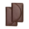 Ocadux Leather Business Card Holder Case for Men or Women Pocket Business Card Wallet Name Card Case Holder with Magnetic Shut, Holds 25 Business Cards, Coffee