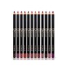 MAEPEOR Matte Lip Liner 12 PCS Nude Brown Series Highly Pigmented and Smoothly Velvet Lipliner Pencil Set Long Lasting and Waterproof Durable Lip Liners (12PCS-1)