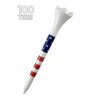 3-1/4" Pride Performance Golf Tees, Stars and Stripes, 100 Count