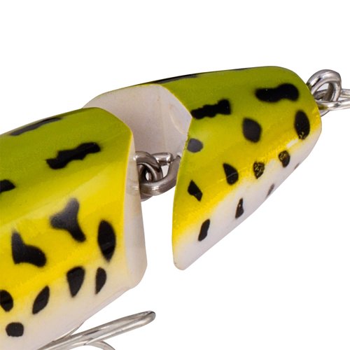 Arbogast Jitterbug Topwater Bass Fishing Lure - Excellent for Night Fishing, Frog White Belly, G670 Jointed (3 1/2 in, 5/8 oz) (G670-06)