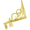 BLUE PANDA 12 Pack Gold Tiara for Girls, Princess Dress Up Crown for Kids Costume Birthday Party Favors in Bulk