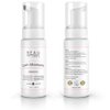 Korean Eyelash Extension Foam Cleanser Shampoo & Brush (50ml) - Oil Free Sensitive Paraben & Sulfate Free Eyelid/Lash Foaming Wash Cleaner To Remove Makeup & Mascara - Ideal For Salons And Home Care