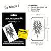 INKARTLINK Temporary Tattoos, Semi Permanent Tattoos, Adult Art Designs, Waterproof Temporary Tattoos, Party Favors, Tattoo Stickers Realistic, No Adhesive, Lasts 1-2 Weeks (Tribal Totem)