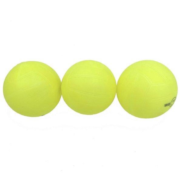 Aolowewin Glow in The Dark Spike Replacement Balls, Roundnet Game Balls - Play at Night, Light Up for 20~30 Minutes (3X Glow Balls+UV Flashlight)