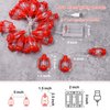 AceList 20 LED Red Lantern String Lights Mini Kerosene Lamp for Indoor Outdoor Patio Garden Holiday Home Ramadan Wedding Party Christmas Tree New Year Decorations(Warm White Light)