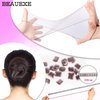 BEAUEXE Dark Brown Hairnets 30 PCS Invisible Hair Nets Elastic Edge Mesh for Women Bun Ballet Dancer Kitchen Food Serive 22"…