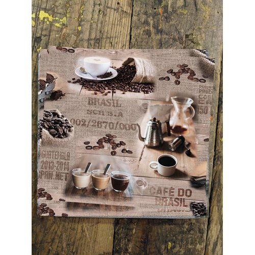 20-ct 13x13 Fall Napkins Brasil Coffee Napkins Decorative Paper Napkins Thanksgiving Napkins Fall Paper Napkins Thanksgiving Paper Napkins Fall Cocktail Napkins Vintage Napkins Latte Paper Napkins