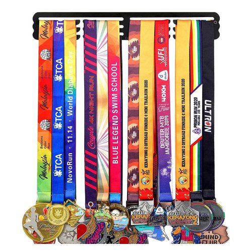 Goutoports Medal Hanger Display - Showcase and Protect Your Medals in Style Pure Steel Resistant to Damage Breakage Bending - Equipped with Mounting Accessories Easy to Install Easy to