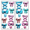 Tattoos 2 Sheets Red Blue Pink Bow Ribbon Cartoon Tattoo Vintage Style Art Body Temporary Tattoos Fake Waterproof Removable Stickers Party for Kid Teens Men Women (13)