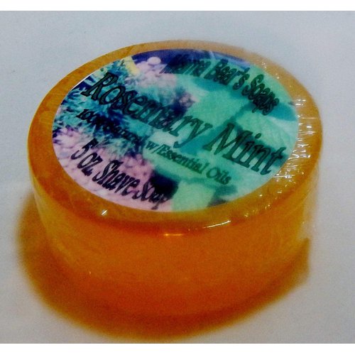 Mama Bear's 100% Natural Glycerin Shaving Soap with Rosemary and Mint Essential Oils