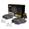 Max Advanced Brakes Rear Brake Pad for 2019 2020 2021 Toyota C-HR, Elite-Max Carbon Ceramic Pad w/Hardware