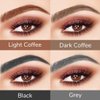 Magic Eyebrow Pencil 1Pcs Eyebrow Pencil 3D Microblading Eyebrow Pencil with 4 Fork Tip, Waterproof Long-Lasting Natural Makeup Fine Stroke Eyebrow Pencil (Dark Coffee)