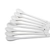 Set of 4 White Long Handle Ceramic Spoons for Tea Coffee Ice Cream Cutlery Mixer
