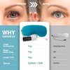 Ezona Heated Eye Mask, Warm Eye Compress Mask for Dry Eyes, USB Electric Eye Heating Pad with Temperature & Timer Control, Dry Eye Mask for Dry Eyes Blepharitis Sinus Migraine Stye MGD Puffiness Blue