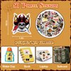 KELENO 180 Pirate Party Favors Birthday Supplies Straw Gold Coin Gems Sticker Stamp Keychain Slap Bracelet Toy Gift Boy Girl Kid Goodie Bag Stuffer Carnival Prize Decorations Pirate Party Supplies