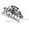 NC 3Pcs Hair Claw Clips Women's Medium Claw Tortoise Shell Hair Clip Acrylic Hair Claws Clamps Barrettes Clips for Women Girls Fashion Hair Accessories (Color A)