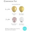 Soonlyn Rose Gold Balloons 140 Pack 12 Inch Gold and Pink Balloons and Pink Confetti Balloons Garland Arch Kit for Bridal Shower Baby Shower Party Decoration