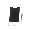 4 Pieces Phone Card Holder Phone Wallet Stick Card Holder Stretchy Lycra Wallet Pocket Credit Card ID Case Pouch(Black)