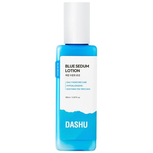 DASHU Blue Sedum Lotion | Korean Day & Night Face Lotion Barrier Repair Moisturizer w/ 8 Hyaluronic Acids | Hydrating Lotion for Men 5.07 fl oz