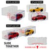 Toys Organizer Storage Case for Hot Wheels Car, for Matchbox Cars, for Mini Cars,1/64 Scale Hot Toy Wheels Display Case Holds 10/40 Cars，Interlocking Hot Car Wheels Storage (White 40 PCS)