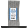 ForPro Professional Collection Super Duper File System Refills, Black, 100 Grit, Manicure Nail File, 7” L x .75“ W, 50-Count