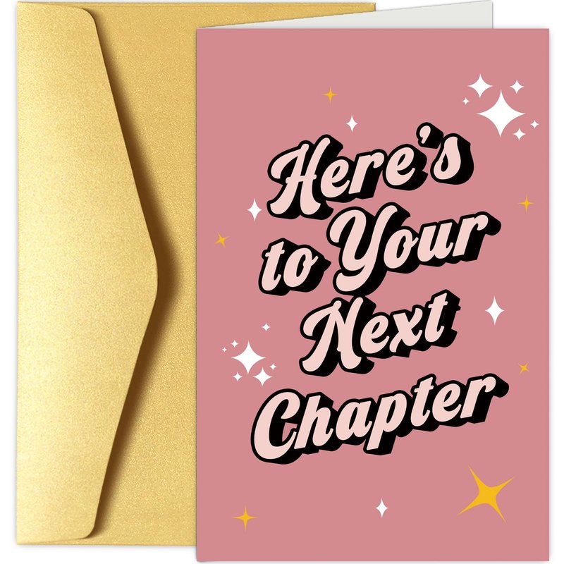 New Chapter Card, Good Luck Card, New Beginning Gift, Graduation ...